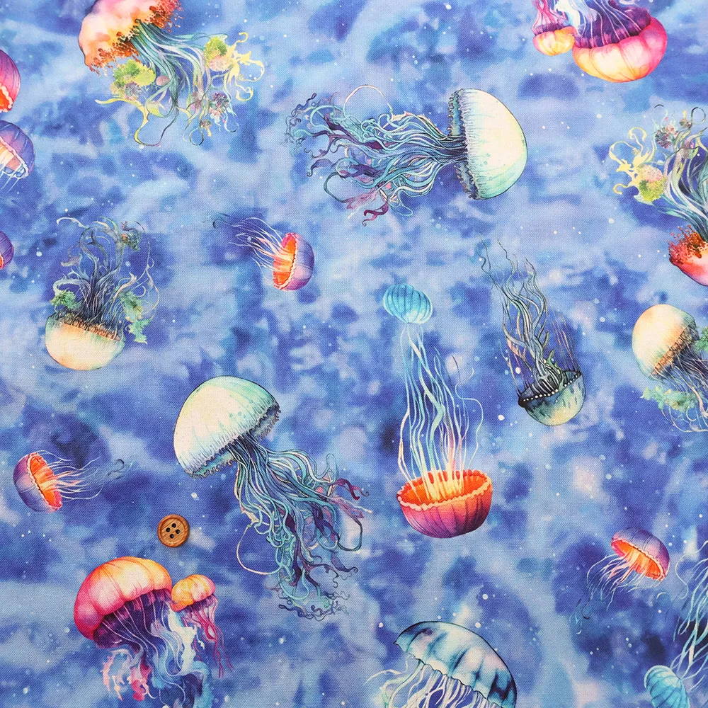 USAコットンプリント生地　WINDHAM FABRICS Jelly fish