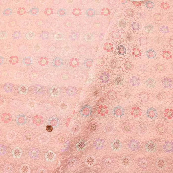 金襴　梅桜菊