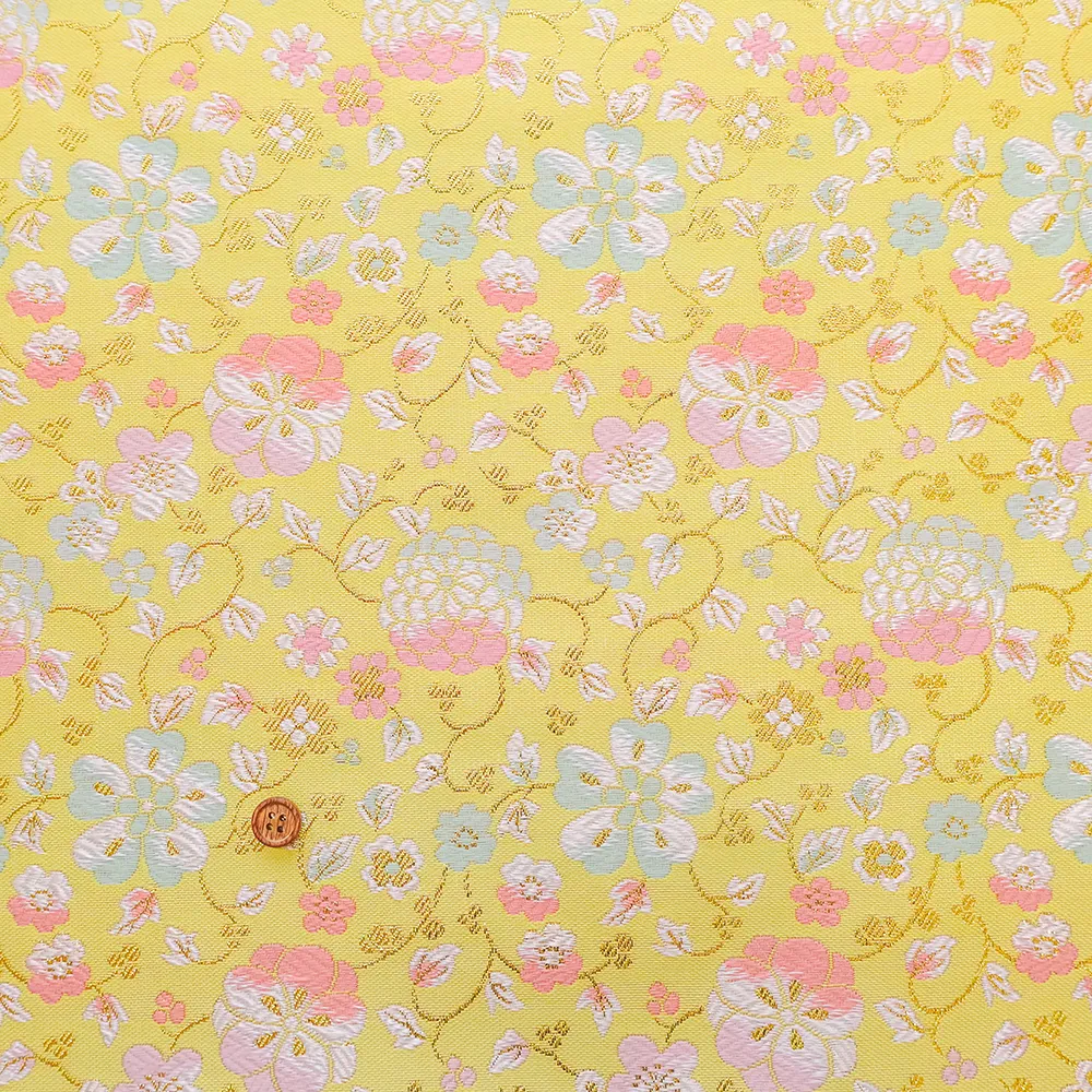 金襴　春の花